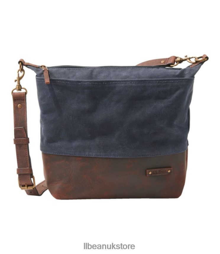 Accessories L.L.Bean Waxed Canvas Crossbody Classic Navy Unisex 0VRR662348