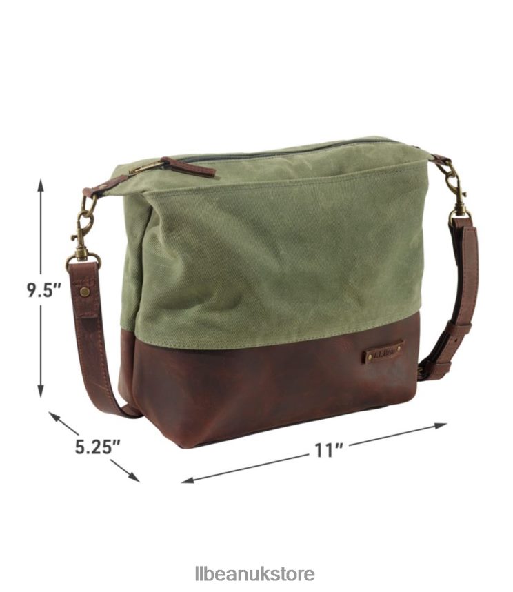 Accessories L.L.Bean Waxed Canvas Crossbody Feldspar Unisex 0VRR664232