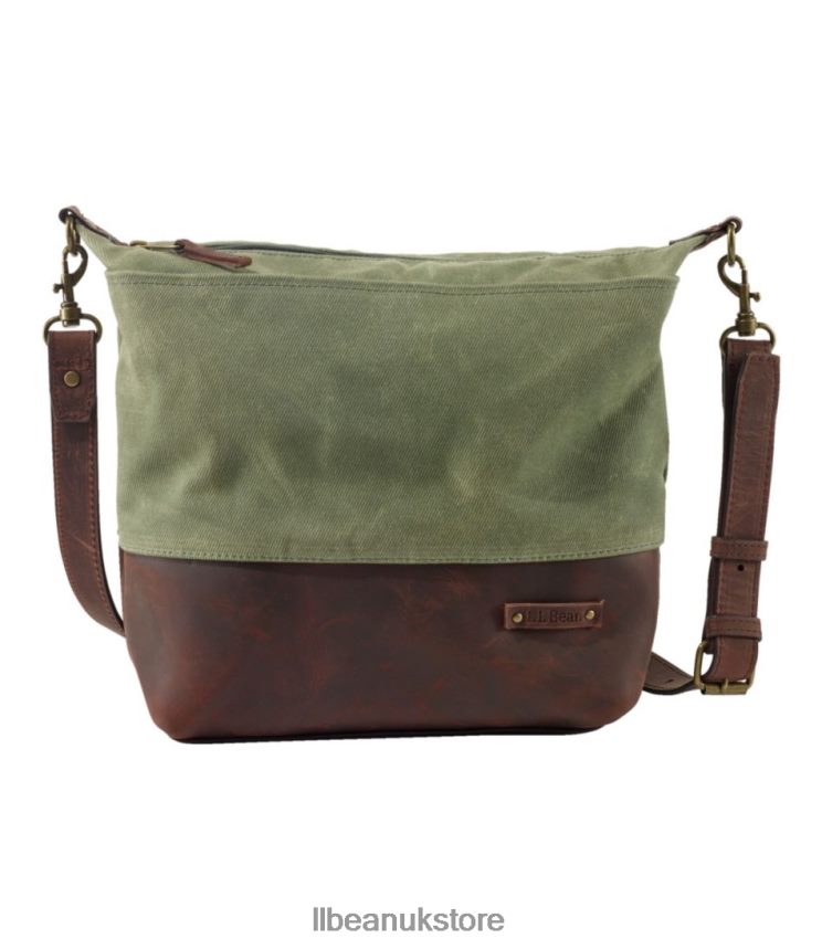 Accessories L.L.Bean Waxed Canvas Crossbody Thyme Unisex 0VRR666221