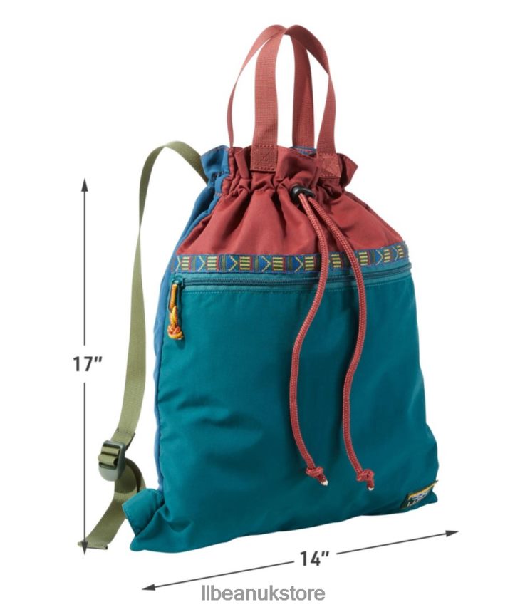 Accessories L.L.Bean Mountain Classic Drawstring Pack Multi Spruce/Tuscan Olive Unisex 0VRR662370