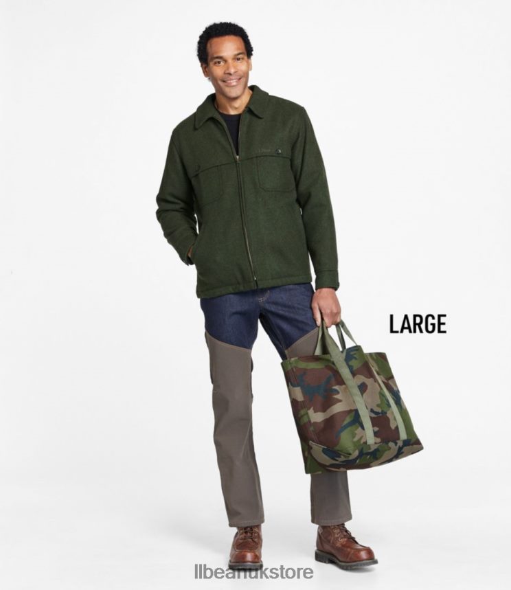 Accessories L.L.Bean Hunter's Tote Bag Open-Top Olive Drab Unisex 0VRR666710