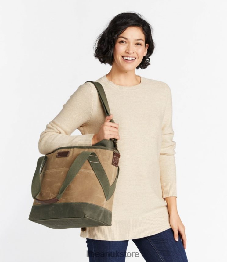 Accessories L.L.Bean Insulated Waxed-Canvas Tote Navy Unisex 0VRR663912