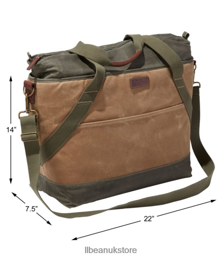 Accessories L.L.Bean Insulated Waxed-Canvas Tote Navy Unisex 0VRR663913