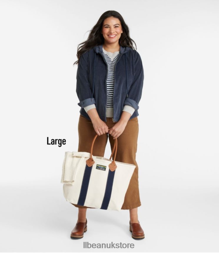 Accessories L.L.Bean Leather-Handle Katahdin Boat and Tote Emerald Spruce/Natural Unisex 0VRR662353
