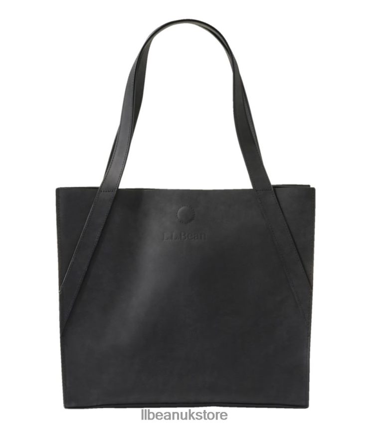 Accessories L.L.Bean Stonington Full-Grain Leather Tote Black Unisex 0VRR664239