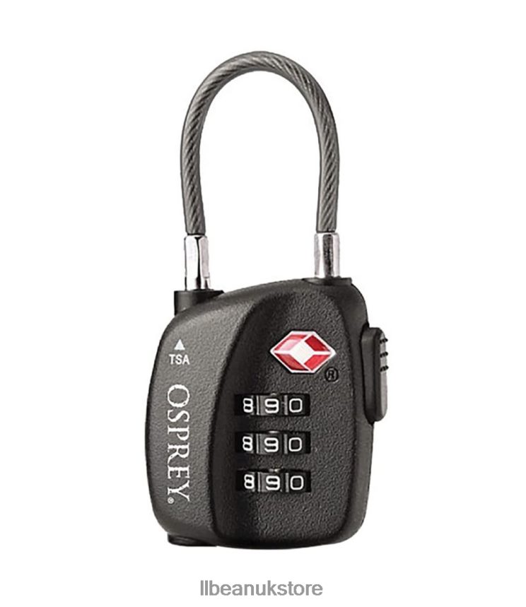 Accessories L.L.Bean Osprey Sentry Cable Lock Black Unisex 0VRR662448