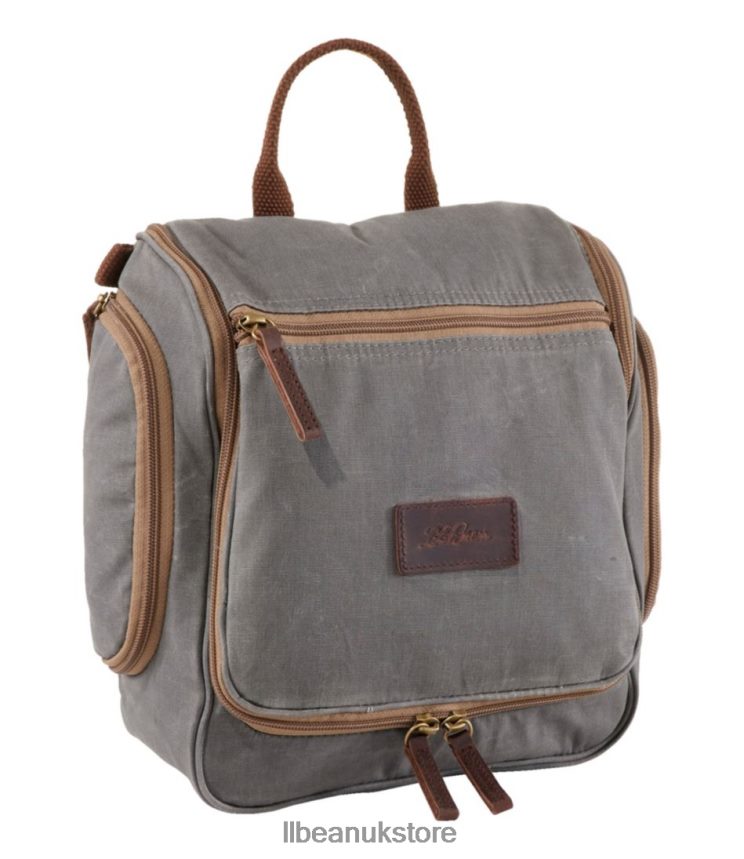 Accessories L.L.Bean Waxed-Canvas Personal Organizer Toiletry Bag Feldspar Unisex 0VRR664276