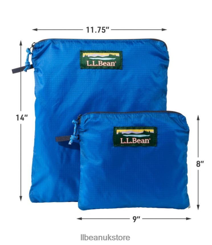 Accessories L.L.Bean Zip Pouch Set Carbon Navy Unisex 0VRR664260