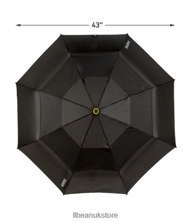 Accessories L.L.Bean ShedRain Vortex V2 Compact Umbrella Vex Black Unisex 0VRR664290