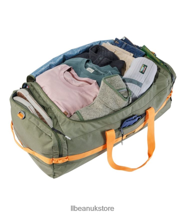 Accessories L.L.Bean Mountain Classic Cordura Duffle Deep Olive/Nectarine Unisex 0VRR666757