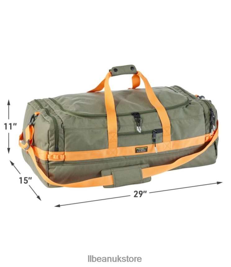 Accessories L.L.Bean Mountain Classic Cordura Duffle Deep Olive/Nectarine Unisex 0VRR666757