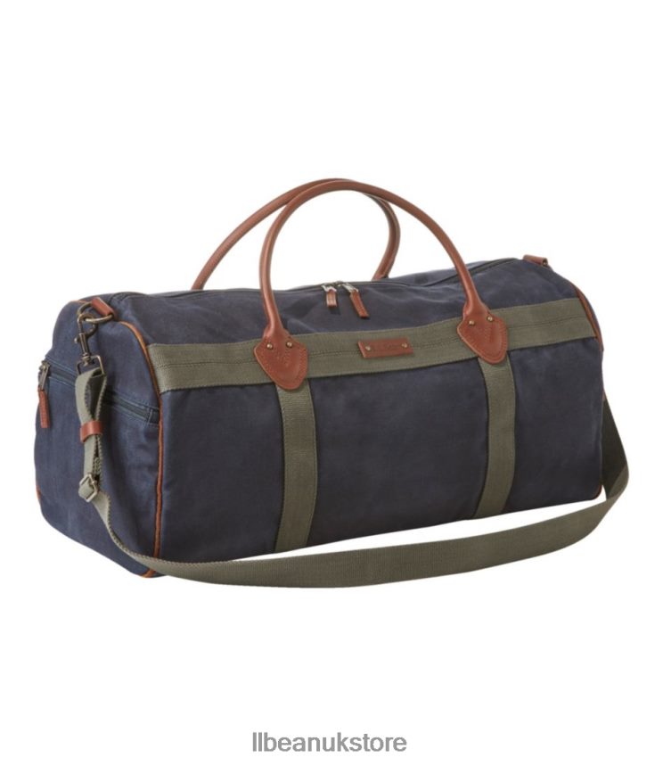 Accessories L.L.Bean Waxed Canvas Duffle Classic Navy Unisex 0VRR662384