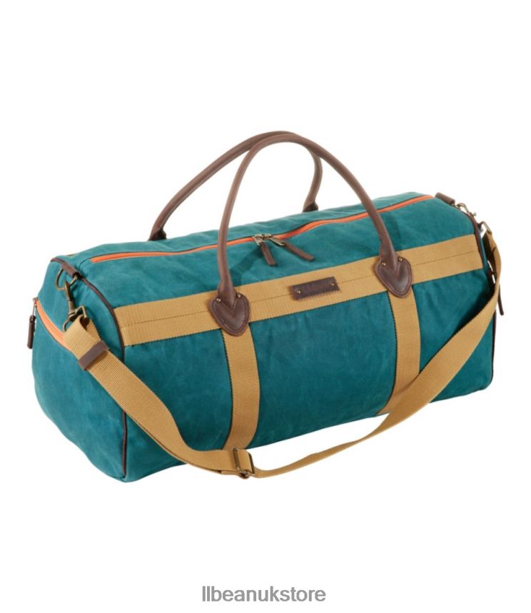 Accessories L.L.Bean Waxed Canvas Duffle Dark Lagoon Unisex 0VRR666772