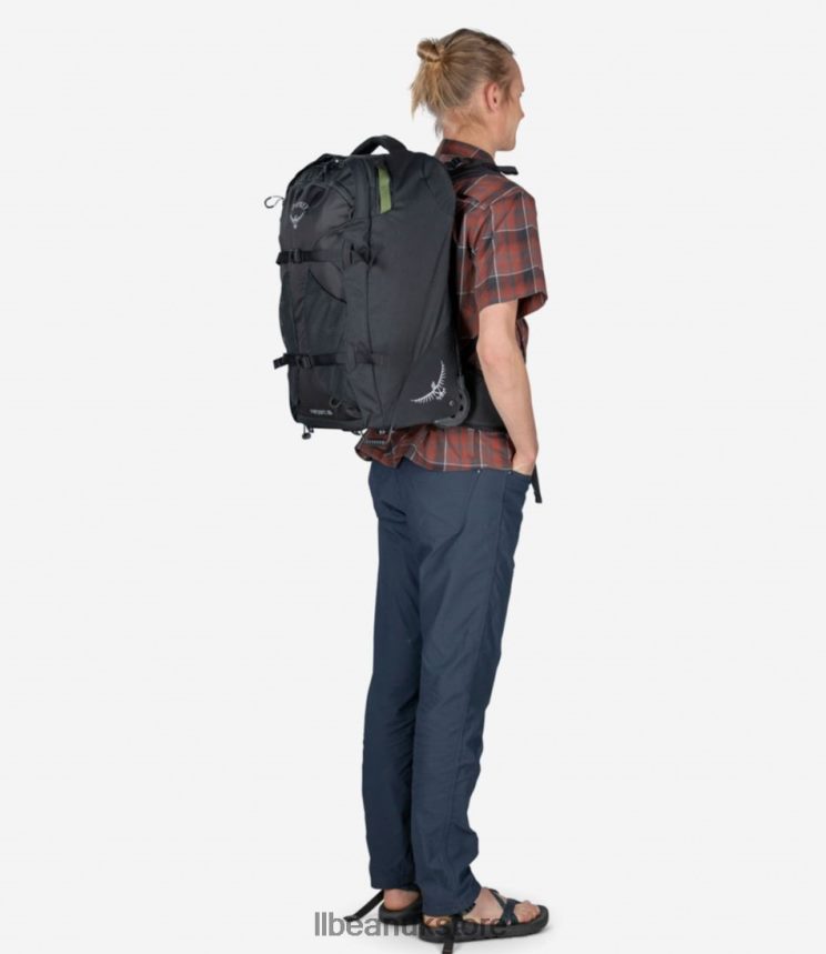 Accessories L.L.Bean Osprey Farpoint Wheeled Travel Pack Black Unisex 0VRR662449