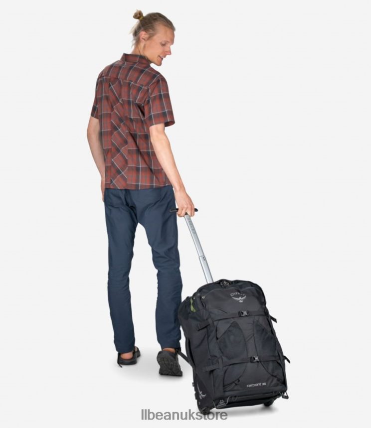 Accessories L.L.Bean Osprey Farpoint Wheeled Travel Pack Black Unisex 0VRR662449