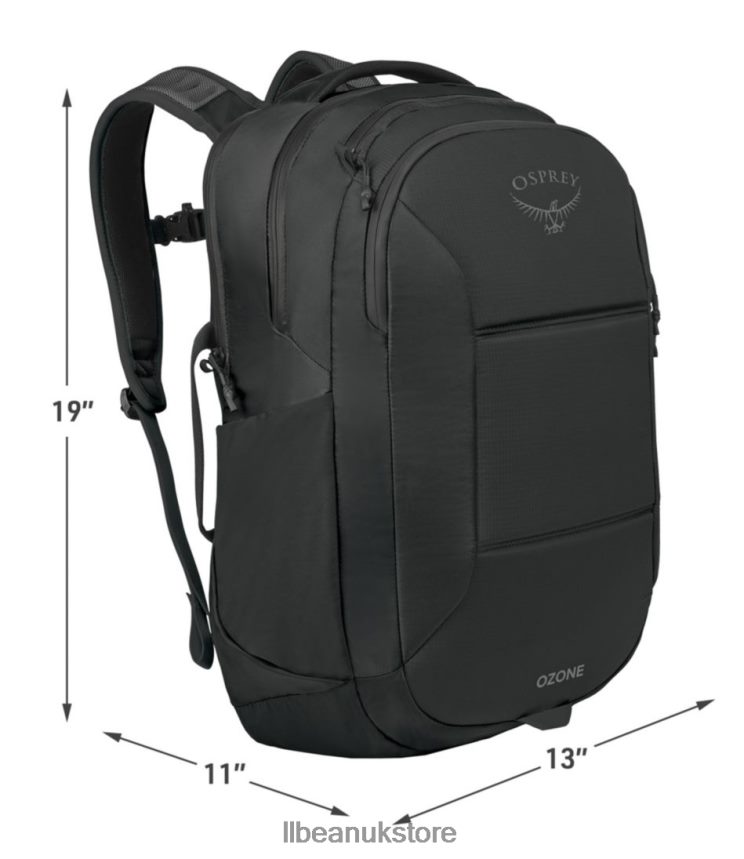 Accessories L.L.Bean Osprey Ozone Laptop Backpack Black Unisex 0VRR662429
