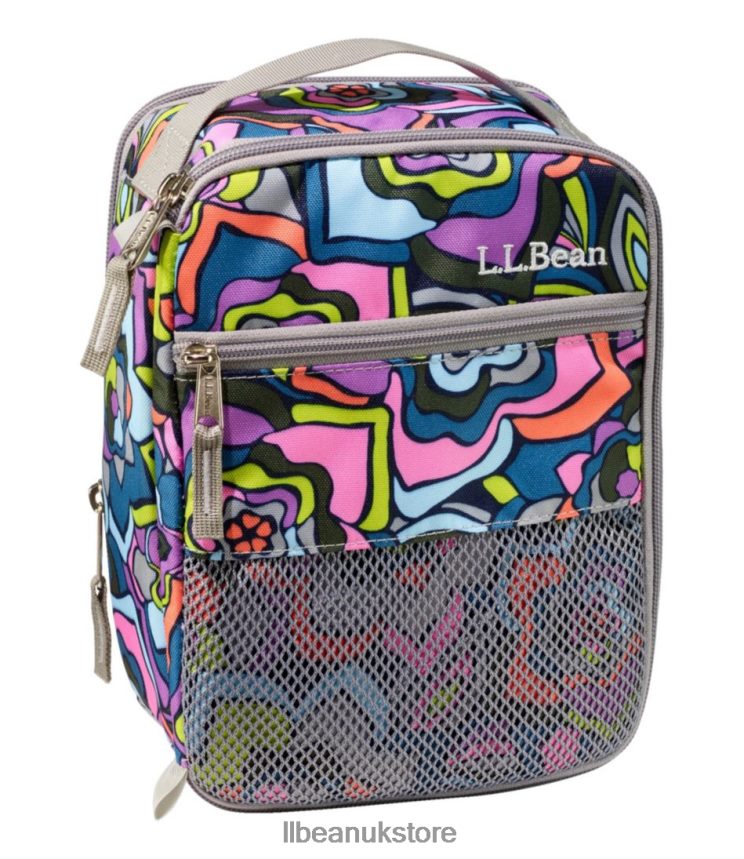 Accessories L.L.Bean Expandable Lunch Box Print Bright Navy Flower Unisex 0VRR662397