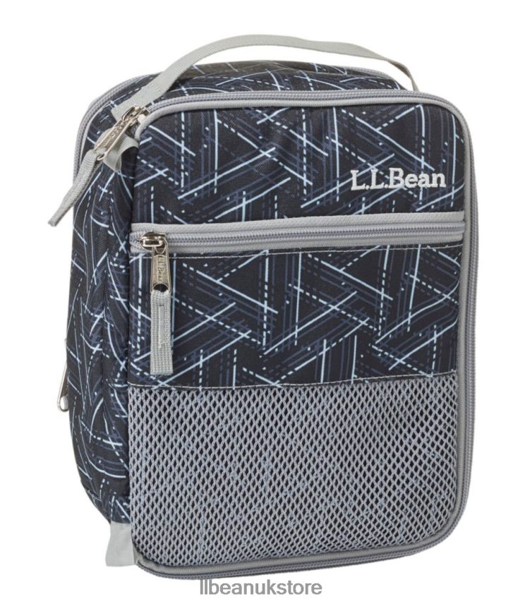 Accessories L.L.Bean Expandable Lunch Box Print Midnight Black Triangles Unisex 0VRR665465