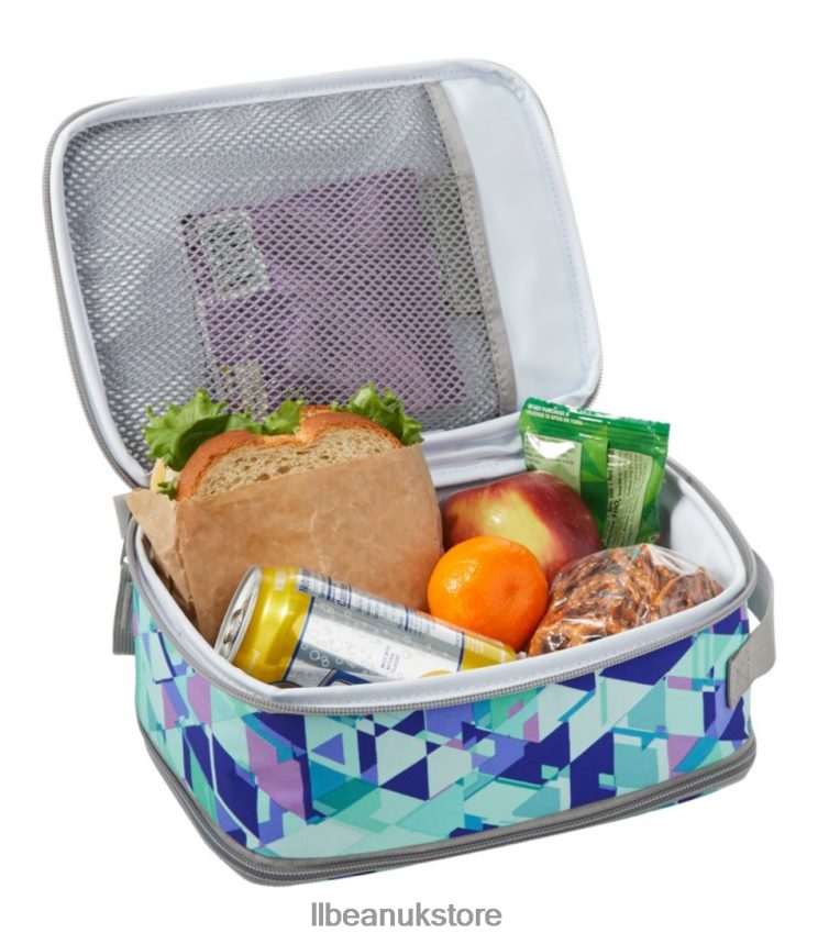 Accessories L.L.Bean Expandable Lunch Box Print Midnight Black Triangles Unisex 0VRR665465