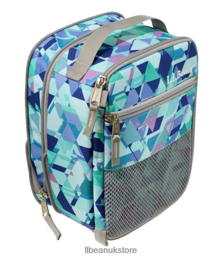 Accessories L.L.Bean Expandable Lunch Box Print Midnight Black Triangles Unisex 0VRR665465