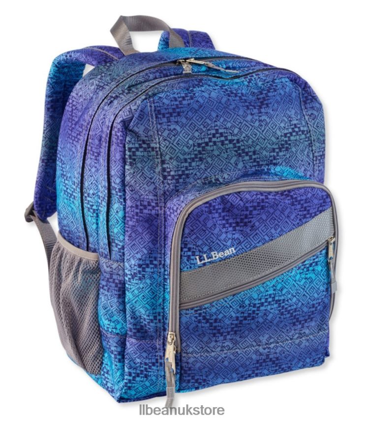 Accessories L.L.Bean Deluxe Book Pack Periwinkle Sky Chevron Unisex 0VRR665431