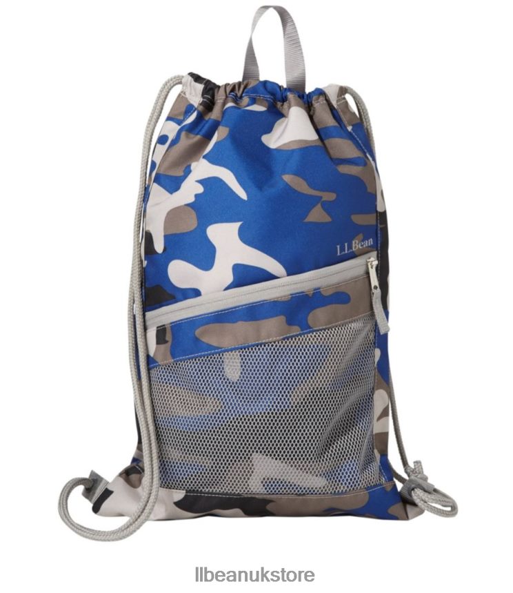 Accessories L.L.Bean Drawstring Cinch Pack Ocean Blue Camo Unisex 0VRR665476