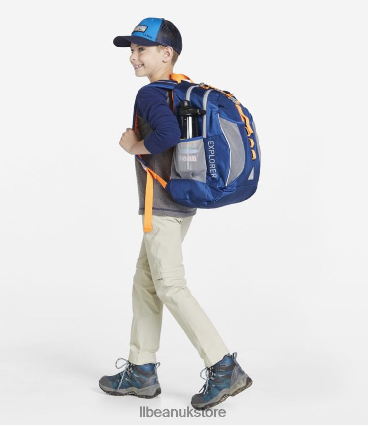 Accessories L.L.Bean Explorer Backpack Ocean Blue/Electric Orange Unisex 0VRR665466
