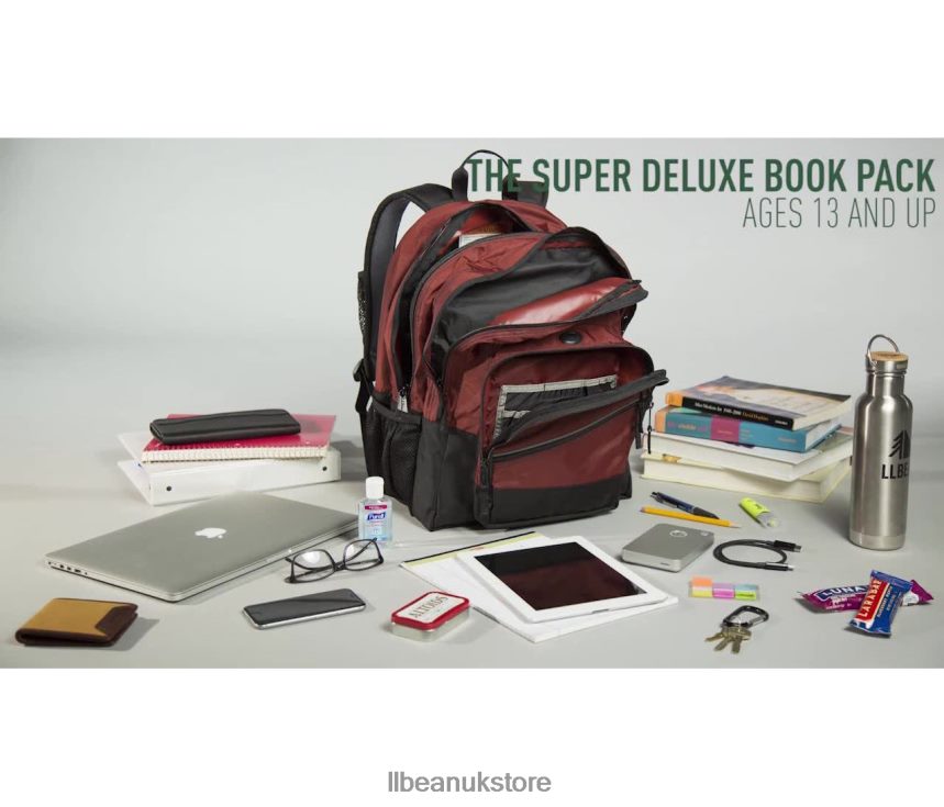 Accessories L.L.Bean Super Deluxe Book Pack Mineral Blue Unisex 0VRR665422