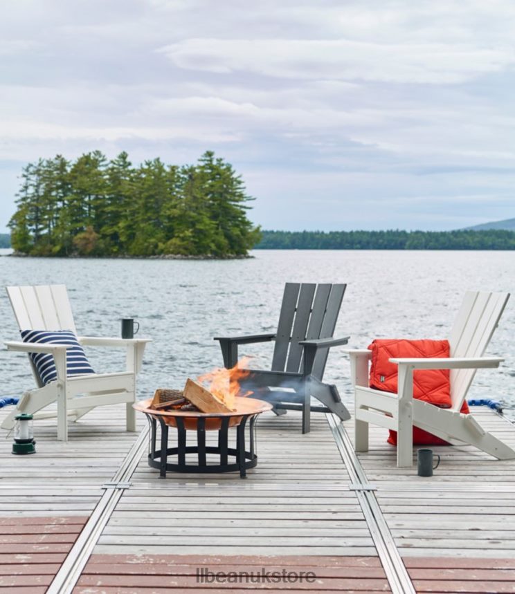 Backyard & Patio L.L.Bean All-Weather Adirondack Chair Square-Back Classic Navy Unisex 0VRR662648