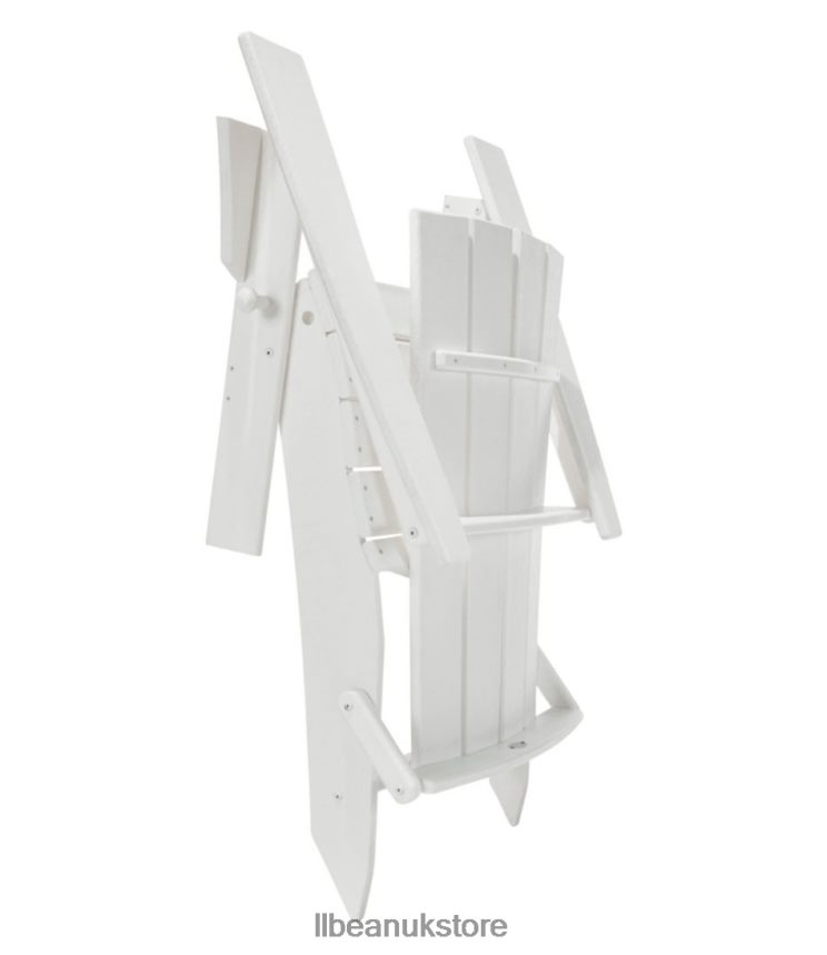 Backyard & Patio L.L.Bean All-Weather Adirondack Chair Square-Back White Unisex 0VRR667160