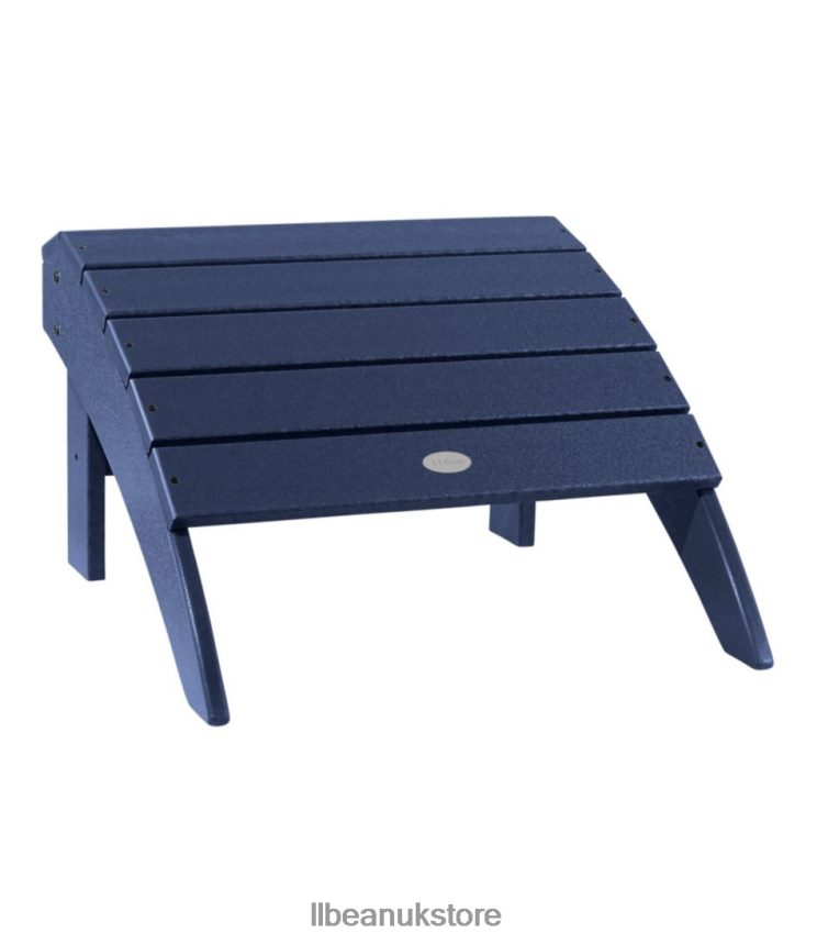 Backyard & Patio L.L.Bean All-Weather Adirondack Footstool Classic Navy Unisex 0VRR662595