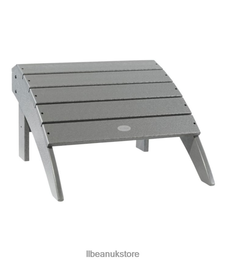 Backyard & Patio L.L.Bean All-Weather Adirondack Footstool Slate Gray Unisex 0VRR667145
