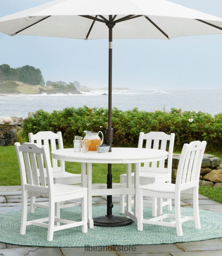 Backyard & Patio L.L.Bean All-Weather Armless Dining Chair Set of Two Slate Gray Unisex 0VRR666349