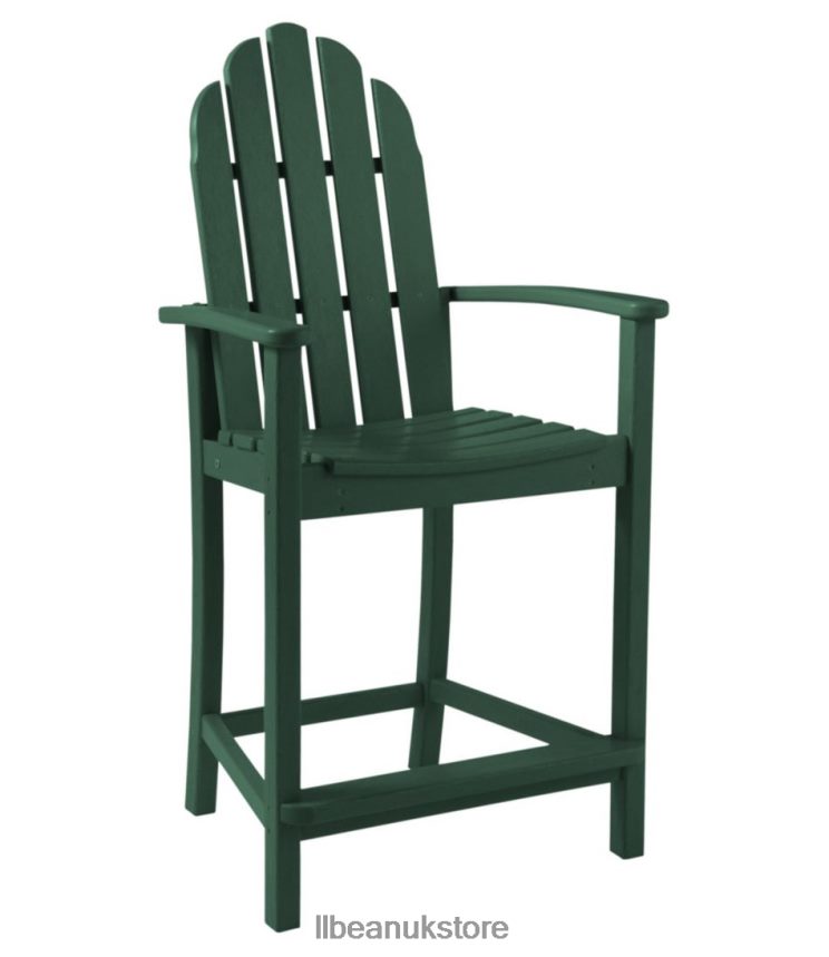 Backyard & Patio L.L.Bean All-Weather Counter-Height Chair Green Unisex 0VRR662725
