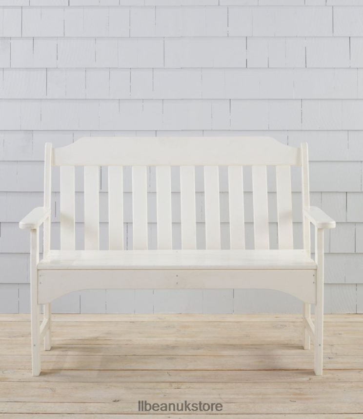Backyard & Patio L.L.Bean All-Weather Garden Bench White Unisex 0VRR664443