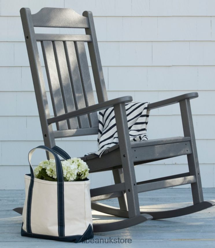 Backyard & Patio L.L.Bean All-Weather Porch Rocker Slate Gray Unisex 0VRR666341