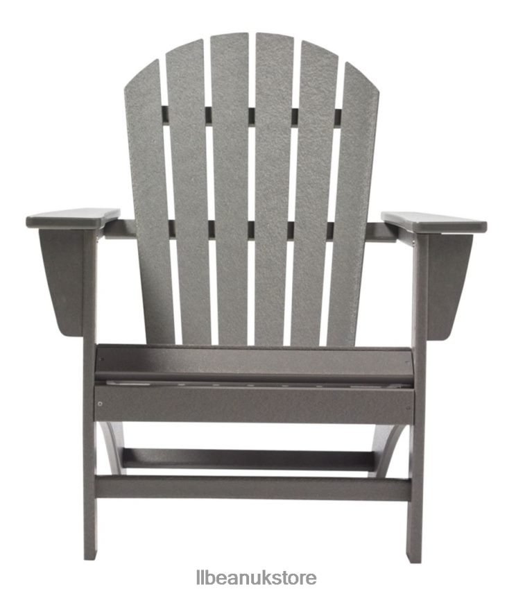 Backyard & Patio L.L.Bean All-Weather Waterfall Adirondack Chair Slate Gray Unisex 0VRR667253