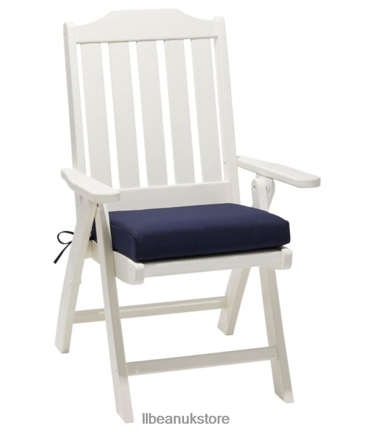 Backyard & Patio L.L.Bean All Weather Folding/Armless Chair Textured Cushion Navy Unisex 0VRR662744