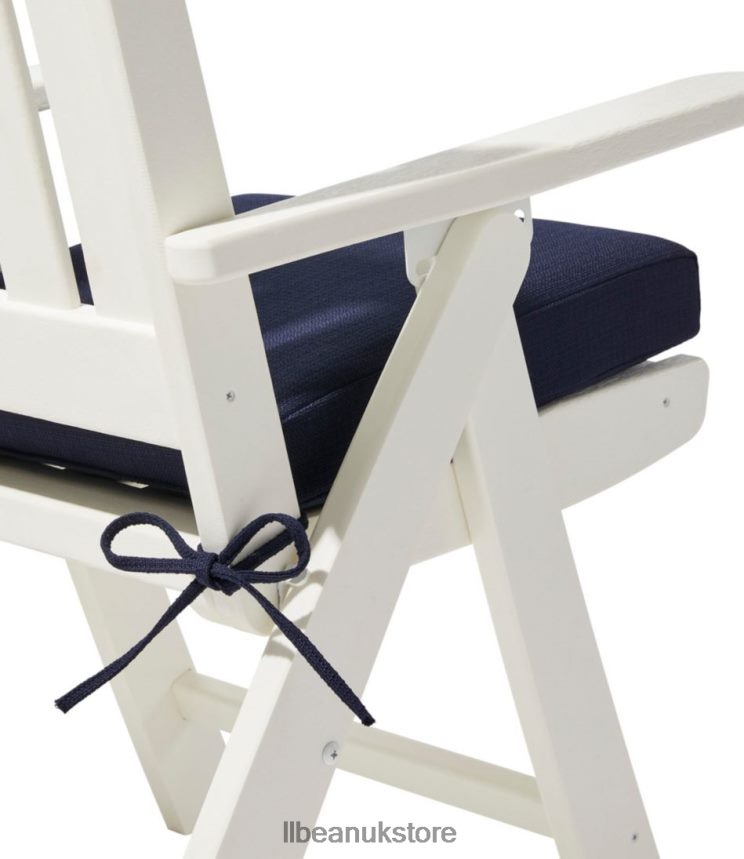 Backyard & Patio L.L.Bean All Weather Folding/Armless Chair Textured Cushion Navy Unisex 0VRR662744