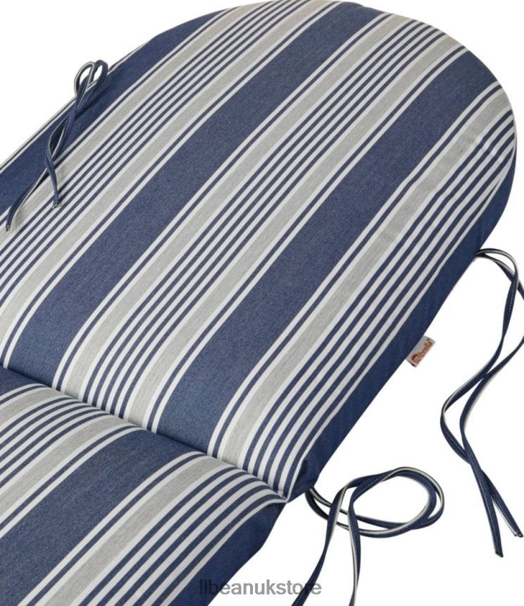 Backyard & Patio L.L.Bean Casco Bay Adirondack Chair Seat and Back Cushion Stripe Green/Sand Multi Unisex 0VRR664410
