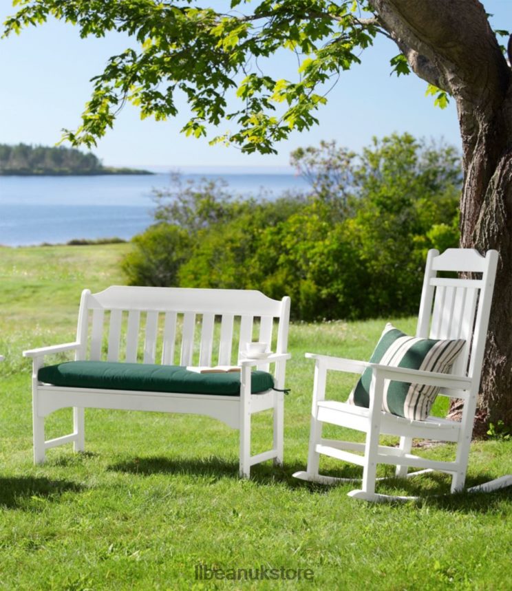 Backyard & Patio L.L.Bean Casco Bay All-Weather Bench Cushion Green Unisex 0VRR662668
