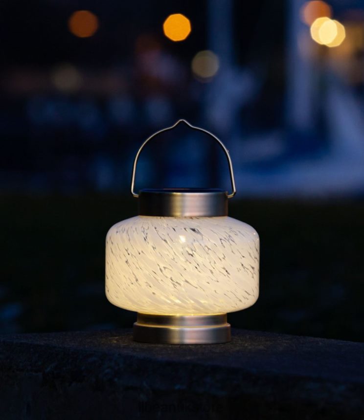 Backyard & Patio L.L.Bean Boaters Solar Lantern White Unisex 0VRR662768