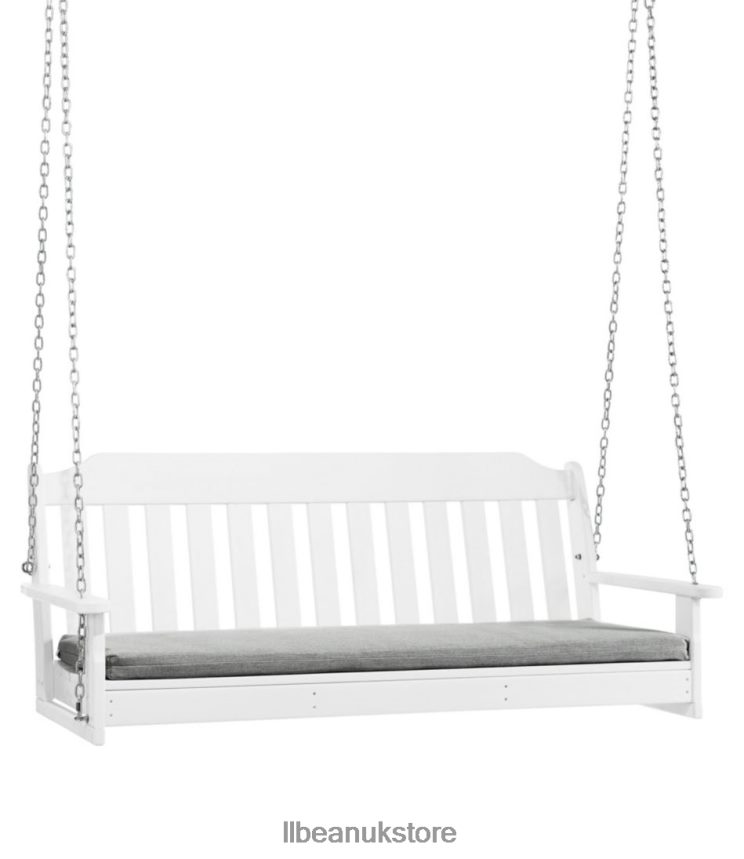 Backyard & Patio L.L.Bean All-Weather 60'' Porch Swing Textured Cushion Gray Unisex 0VRR664518