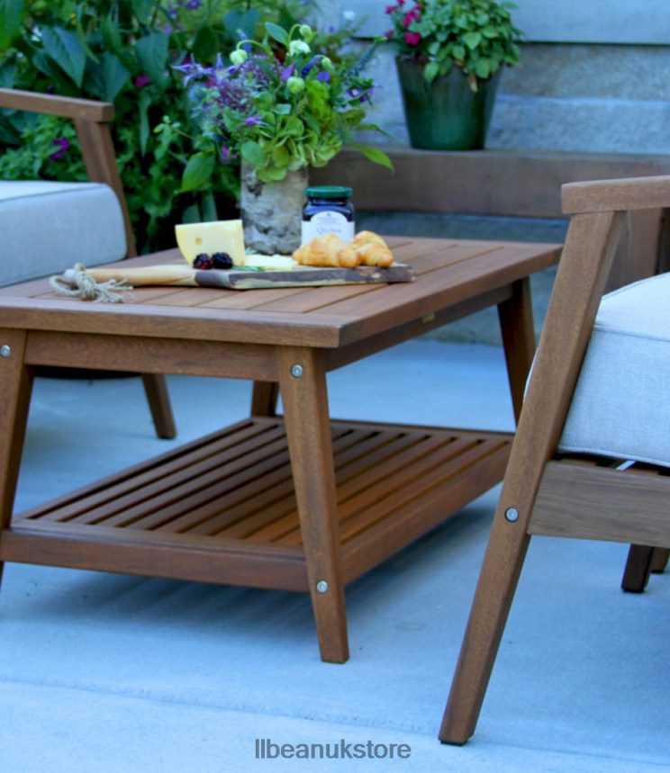 Home Goods L.L.Bean Eucalyptus 4-Piece Patio Set Natural Unisex 0VRR662857