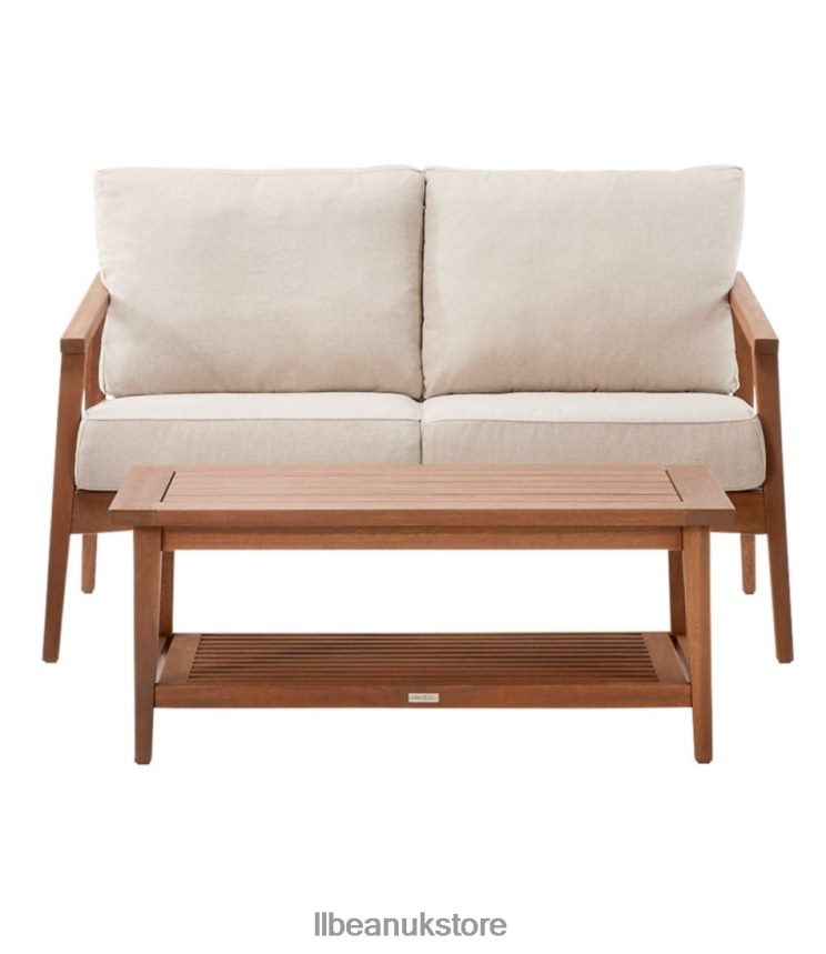 Home Goods L.L.Bean Eucalyptus 4-Piece Patio Set Natural Unisex 0VRR662857