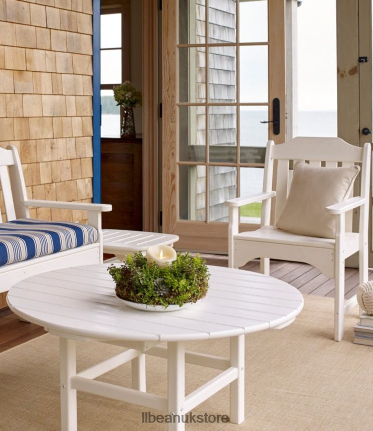 Backyard & Patio L.L.Bean All-Weather Conversation Table White Unisex 0VRR664513