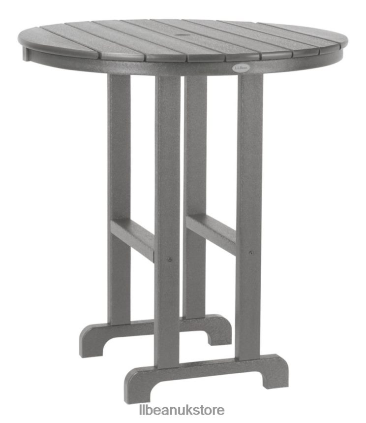Backyard & Patio L.L.Bean All-Weather Counter-Height Table 36'' Round Slate Gray Unisex 0VRR665632
