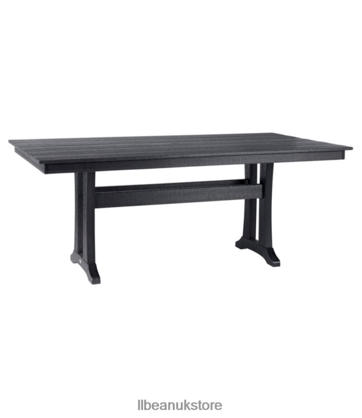 Backyard & Patio L.L.Bean All-Weather Farmhouse Table Black Unisex 0VRR664446