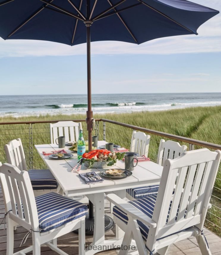 Backyard & Patio L.L.Bean All-Weather Farmhouse Table Slate Gray Unisex 0VRR666847