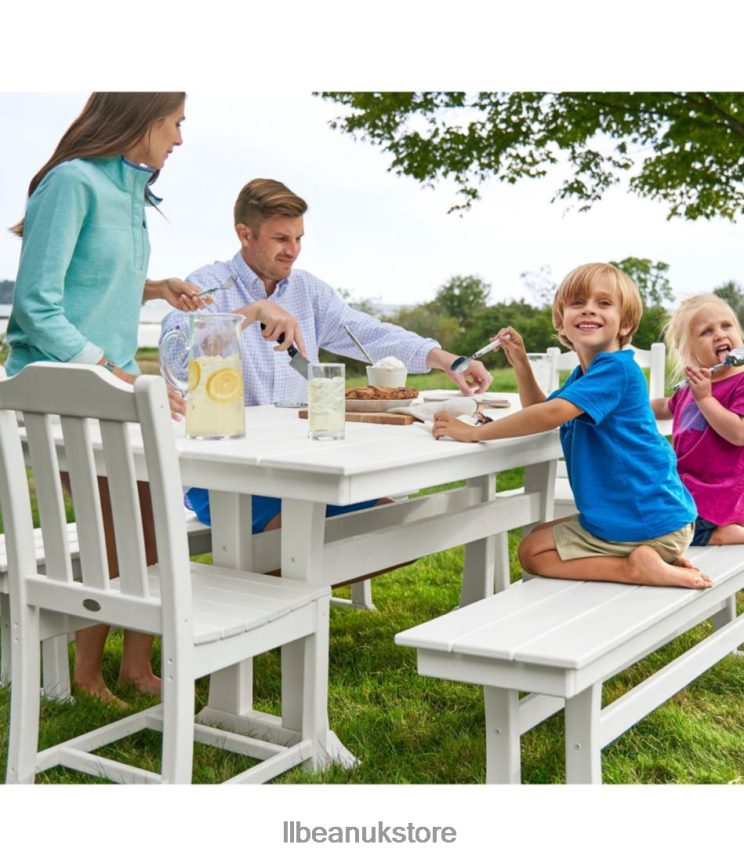 Backyard & Patio L.L.Bean All-Weather Farmhouse Table Slate Gray Unisex 0VRR666847